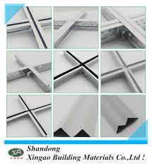material suspended t bar ceiling metal