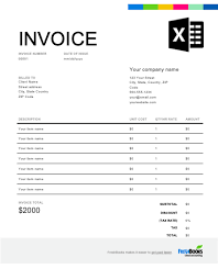 Excel Invoice Template Free Download Send In Minutes
