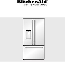 kitchenaid refrigerator krfc704fss user