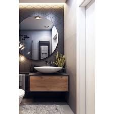 counter mounted wooden bathroom vanity