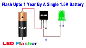 Very Long Time Flashing LED By A Single 1.5V Battery..Simple LED Flasher  Circuit..[Hindi] - YouTube
