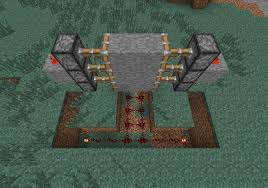 Piston Door In Minecraft