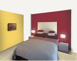 Red Two Colour Combination For Bedroom
