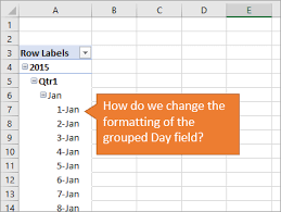 date formatting for grouped pivot table