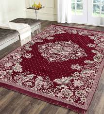 red chenille persian 4 x 6 feet