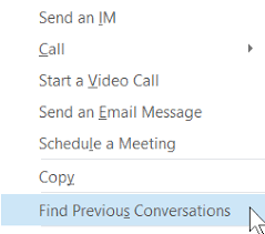Find A Previous Skype For Business Conversation Skype For