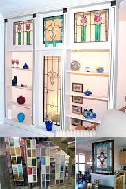 Glass Window Art Glass Room Divider