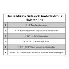 Uncle Mikes Sidekick Ambidextrous Hip Holster