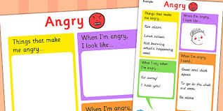 Angry Chart Feelings Emotions Sen Class Management Charts