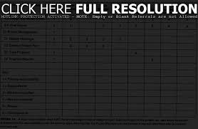 Linear Responsibility Chart Template Free Org Chart