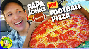 papa john s football pizza review