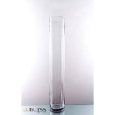 cylinder vase 18 100 tall clear glass
