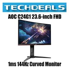 1080p 144hz freesync curved gaming monitor. Aoc C24g1 23 6 Inch Fhd 1ms 144hz Curved Monitor Electronics Computer Parts Accessories On Carousell