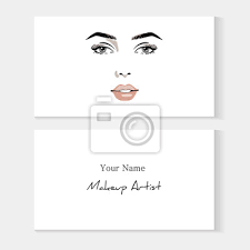 set business card template for makeup