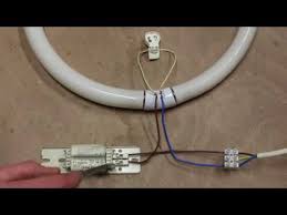 wire up a fluorescent light circuit
