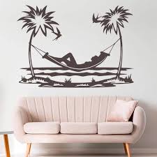 Palm Trees And Beach Wall Sticker