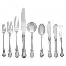 The choice of sterling silver cutlery is almost limitless and there is a set to match every taste. Old Master Sterling Silver Flatware Set Ptd In 1942 By Towle Silve