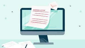 warning letter to an employee sles