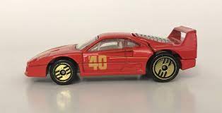 Hot wheels ferrari f 40 sportwagen in rot lackiert extrem selten, 1:18, x713. Hot Wheels Racing League Hot Wheels Ferrari F40
