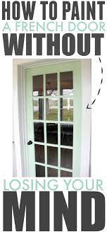 How To Paint A French Door Without