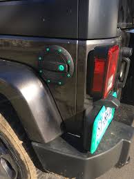 License Plate Cover And Gas Tank Details Mint Green Jeep