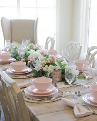 valentines day tablescape pink and