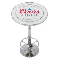 coors light logo red 42 in bar table