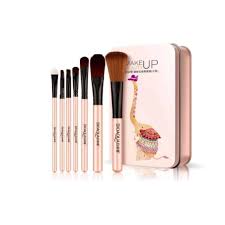 bioaqua 7 pcs makeup brush set pink