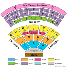 Saratoga Performing Arts Center Seating Chart