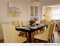 pretty yellow dining room designs
