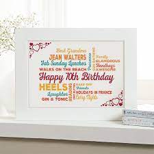 personalized 70th birthday presents for