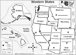 (this list does not include the capital of the united states, washington, d.c.) this is a list of the cities that are state capitals in the united states , ordered alphabetically by state. Label Western Us State Capitals Printout Enchantedlearning Com