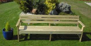 2 4m woodland garden bench
