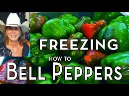 how to freeze bell peppers without
