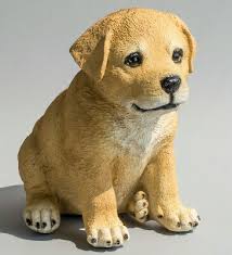 labrador dog figurine sitting puppy