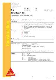 sikafloor 264 data sheet promain