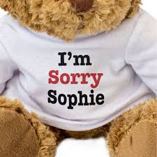 new i m sorry sophie teddy bear