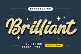 brilliant lettering font 1001 fonts