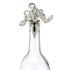 Silver Octopus Bottle Stopper