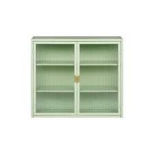 Double Glass Door Wall Cabinet With