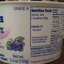 greek yogurt with blueberry acai and