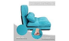 off on costway foldable floor sofa b