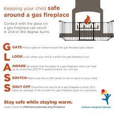 Glass Door Fireplace Safety Children