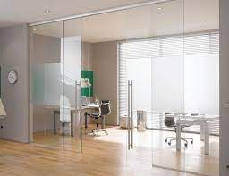 Sliding Glass Door In A Small Office