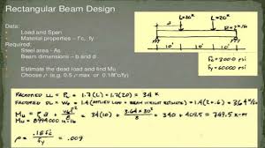 how to design rectangular beam step