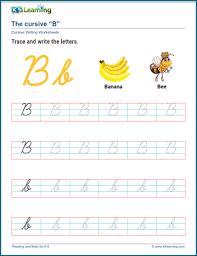 new cursive writing worksheets k5