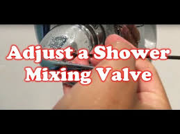 adjust your shower mixing valve