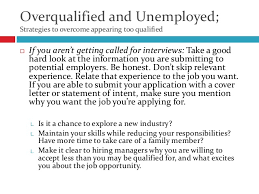 Overqualified Cover Letter Be In The Know On