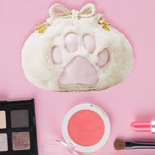 cosmetic bag cute plush makeup bag