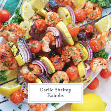 garlic shrimp kabobs easy kabob